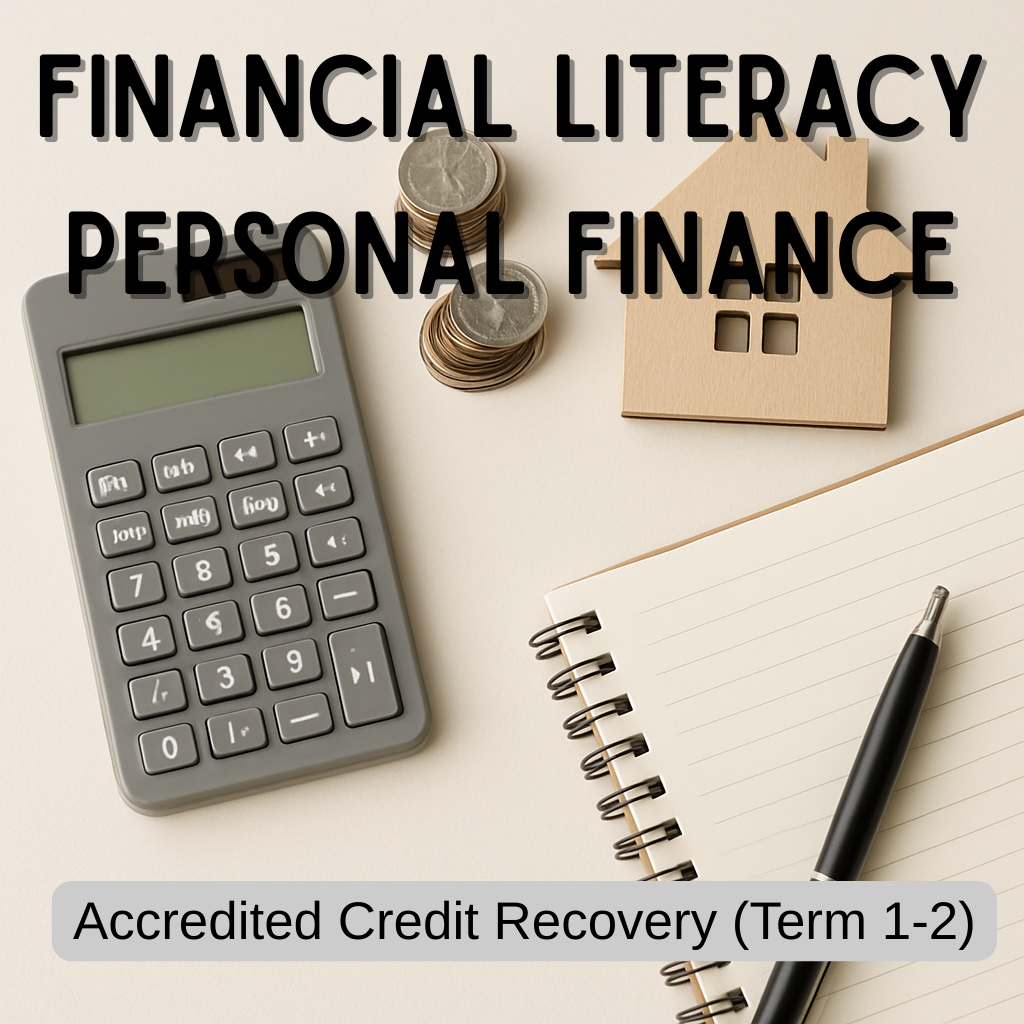 Financial Literacy Personal Finance - Accredited Credit Recovery (Term 1-2)