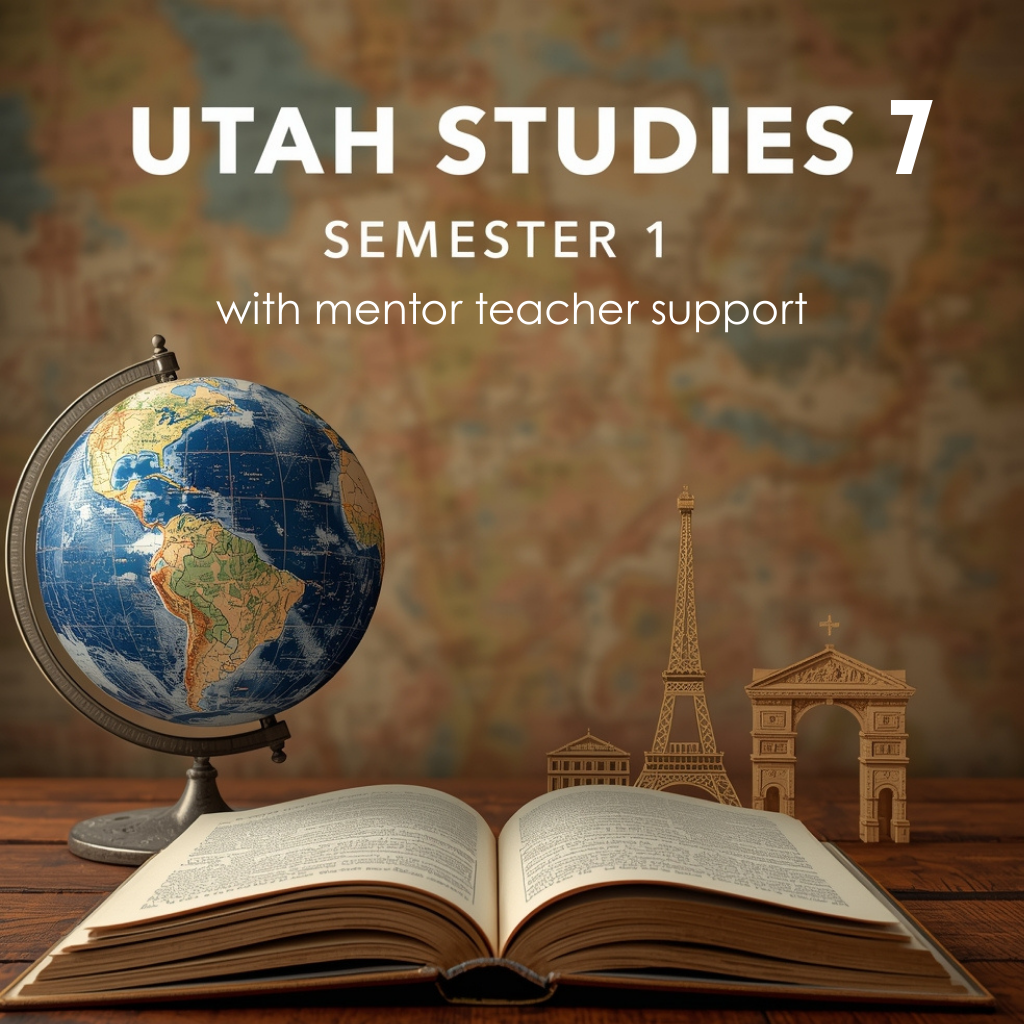 Utah Studies 7, Semester 1 with mentor teacher support