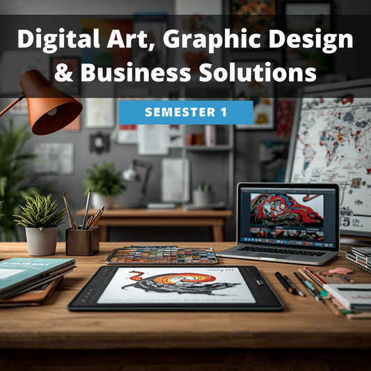 Digital Art, Graphic Design & Business Solutions, Semester 1