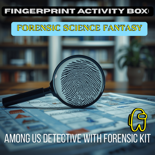 Fingerprint Activity Box, Forensic Science Fantasy: Among Us Detective with Forensic Kit