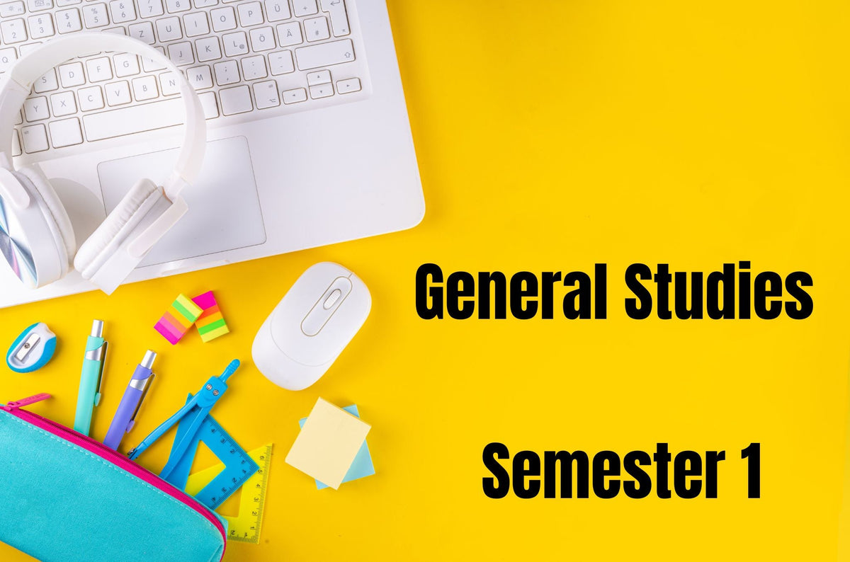 General Studies Examples General Studies, Semester 1 – OnFire Learning