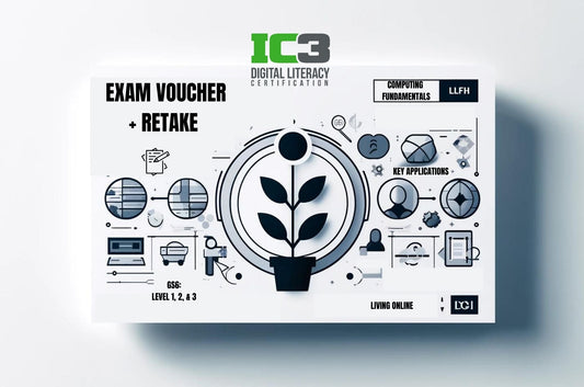 IC3 Digital Literacy Universal Exam Voucher + Retake