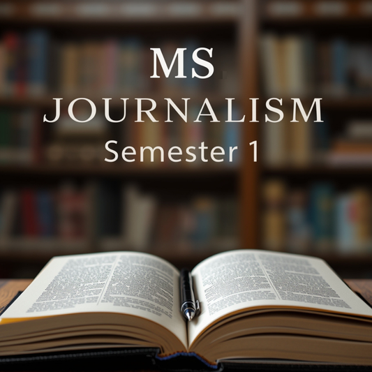 MS Journalism, Semester 1